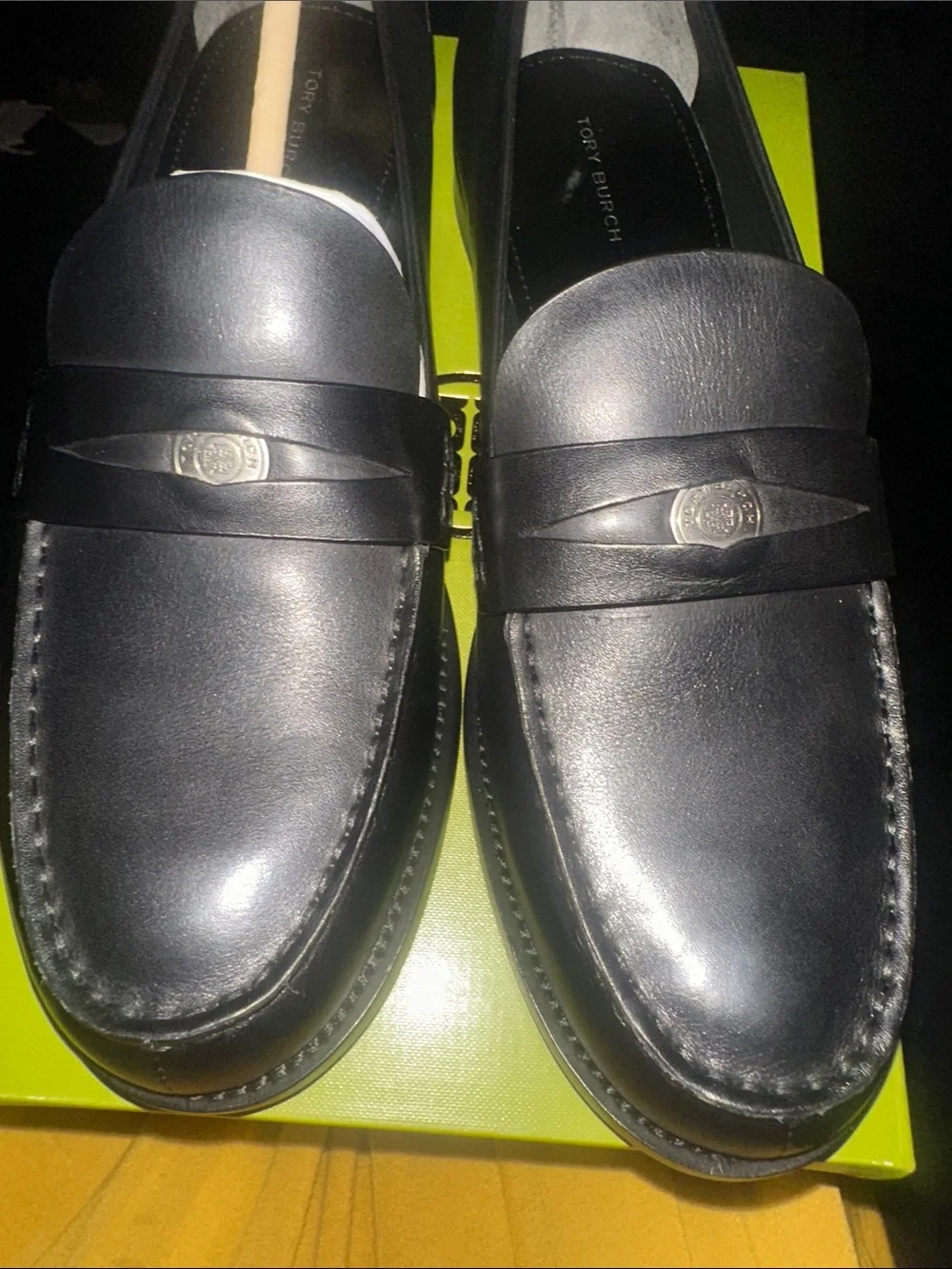 Tory Burch Black Leather Flats